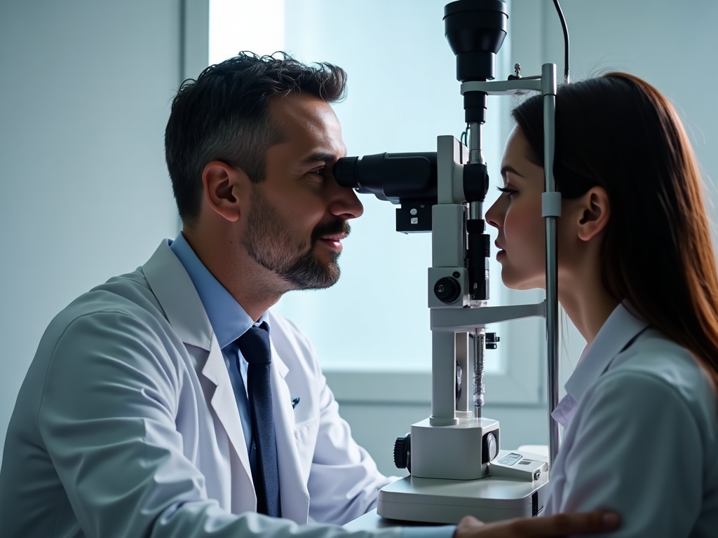 Modern eye care examination room at Family Eye Care of O'Fallon